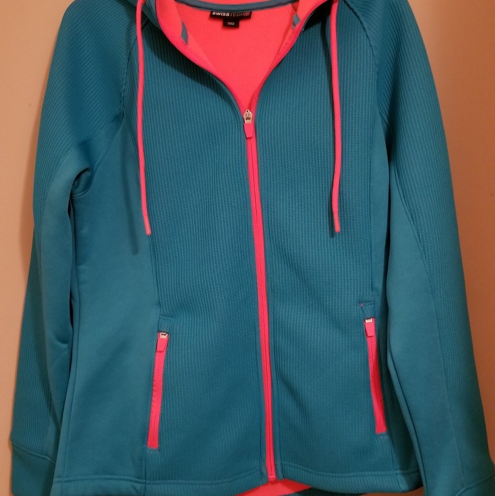 Swiss tech waffle knit jacket nwt